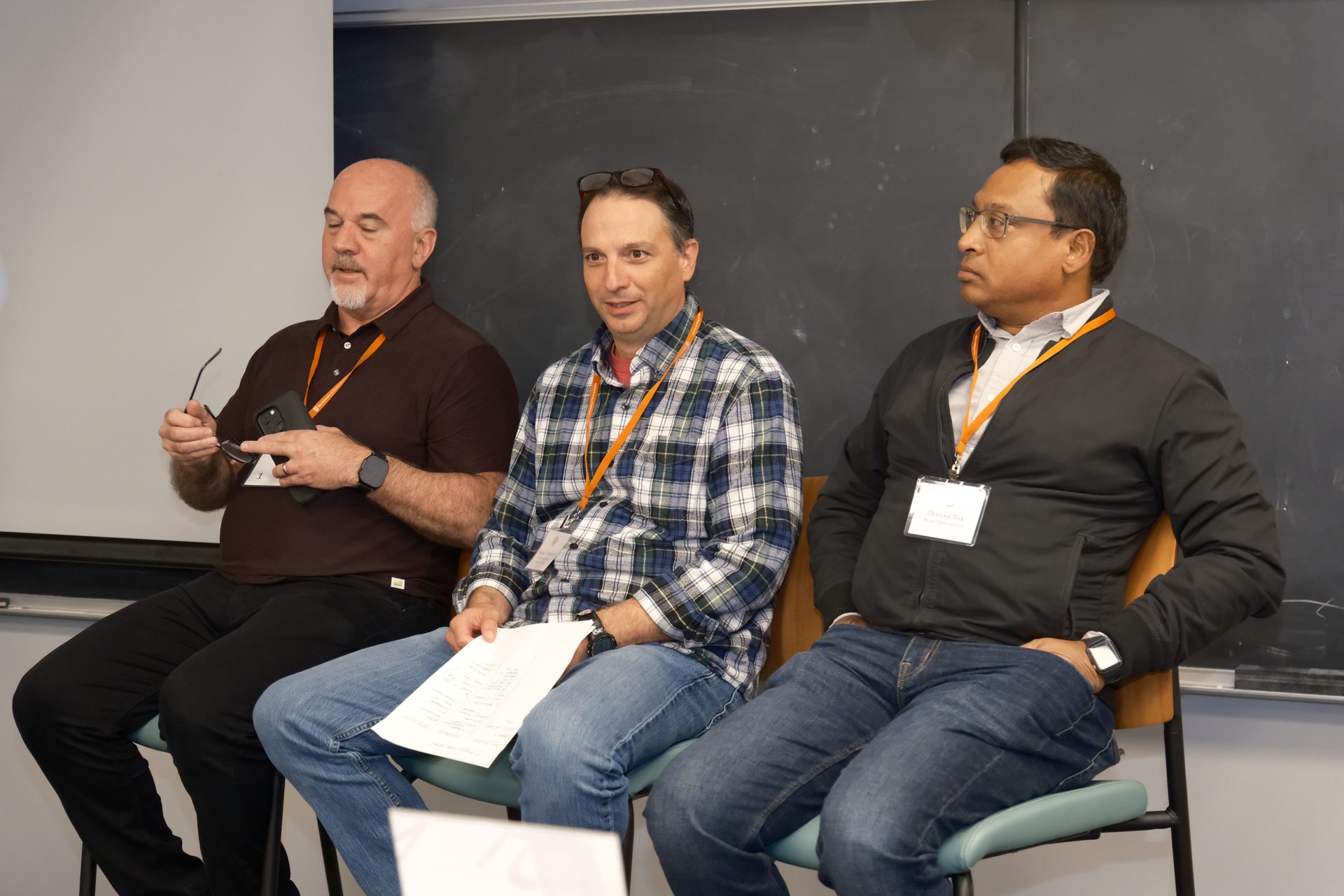 Researchers in conversation